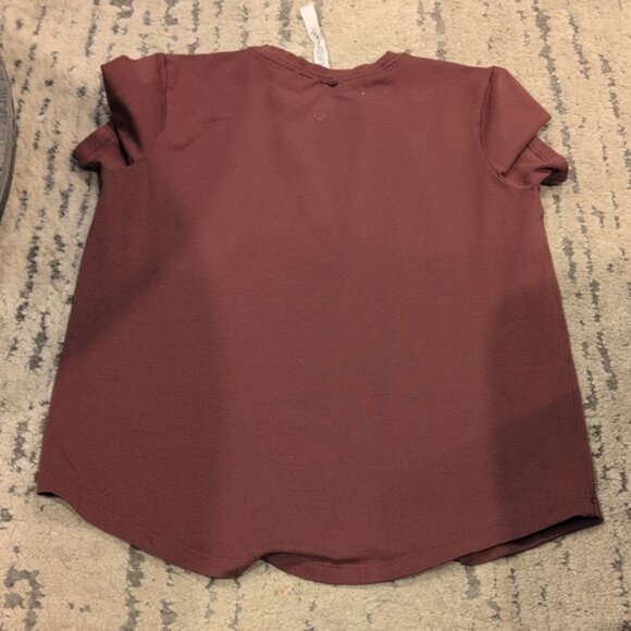 Lululemon Love Crew Short Sleeve T-Shirt Smoky Red * flaw - Picture 7 of 10